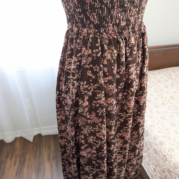 NWOT Off Shoulder Floral Maxi Dress Spring Cottagecore Festival Boho Western XS - Picture 6 of 16